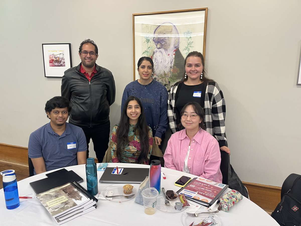 Group photo of NexGenPPT members in attendance (Back row: Mayzar Etemadzadeh, Bahar Hashemian Esfahani, Leslee Weible; Front row: Sai Jakkala, Saloni Purandare, Ha Eun Chae) 