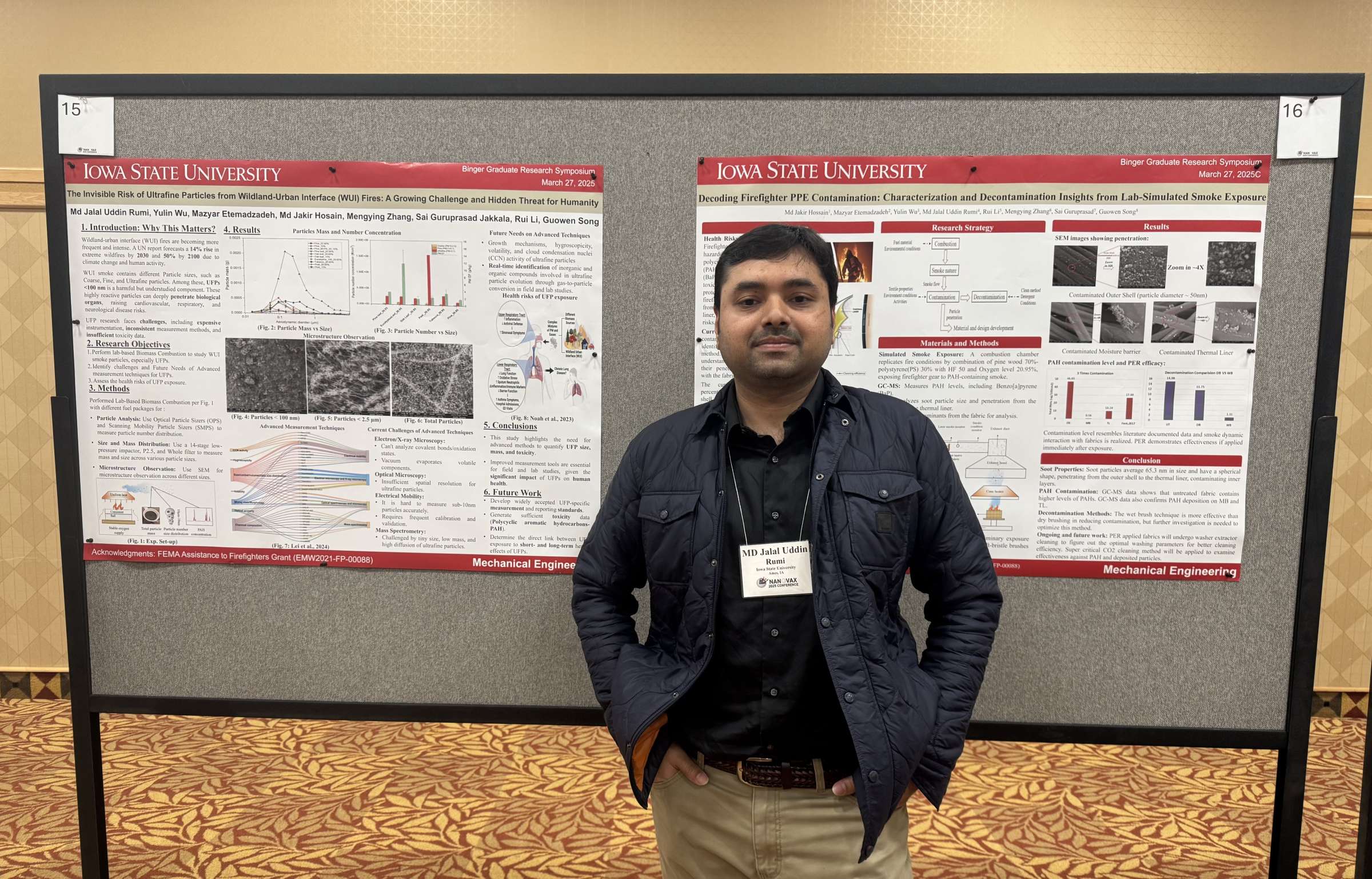 Rumi with his poster